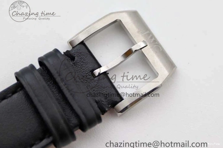 MIROTIME 0131 UrbanStyle Mark XVIII IW327012 SS M+F 1:1 Best Edition White Dial on Black Leather Strap A 7054